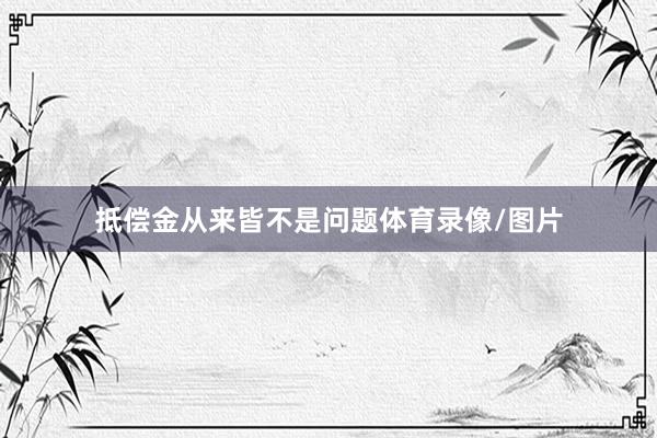 抵偿金从来皆不是问题体育录像/图片
