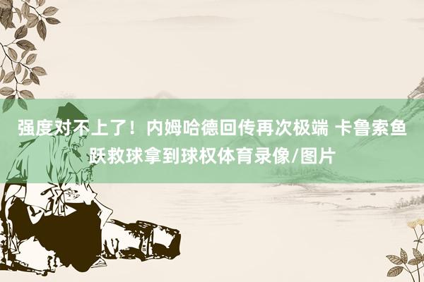 强度对不上了！内姆哈德回传再次极端 卡鲁索鱼跃救球拿到球权体育录像/图片