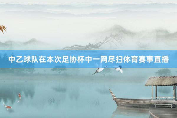 中乙球队在本次足协杯中一网尽扫体育赛事直播