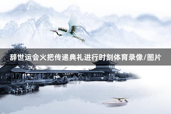 辞世运会火把传递典礼进行时刻体育录像/图片