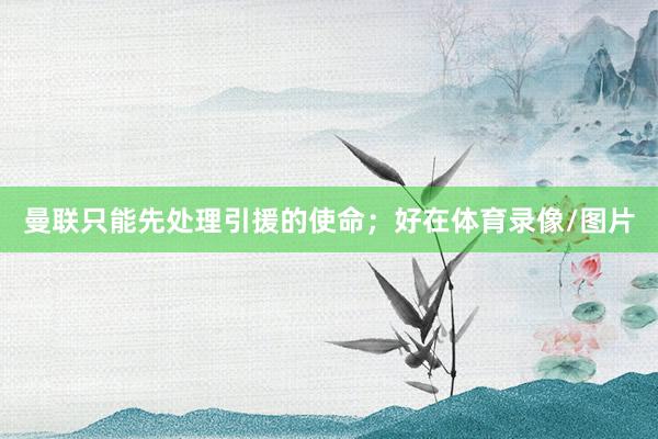曼联只能先处理引援的使命；好在体育录像/图片