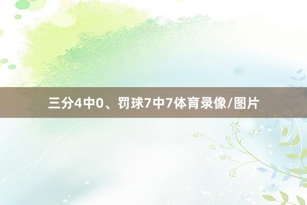 三分4中0、罚球7中7体育录像/图片
