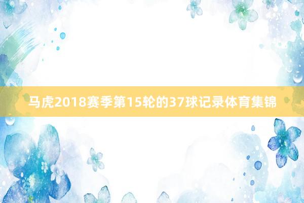 马虎2018赛季第15轮的37球记录体育集锦