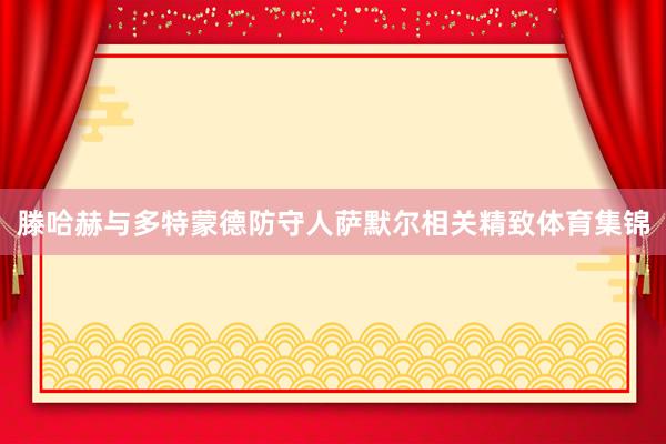 滕哈赫与多特蒙德防守人萨默尔相关精致体育集锦